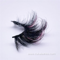 100% real mink eyelashes 25mm glitter mink lashes